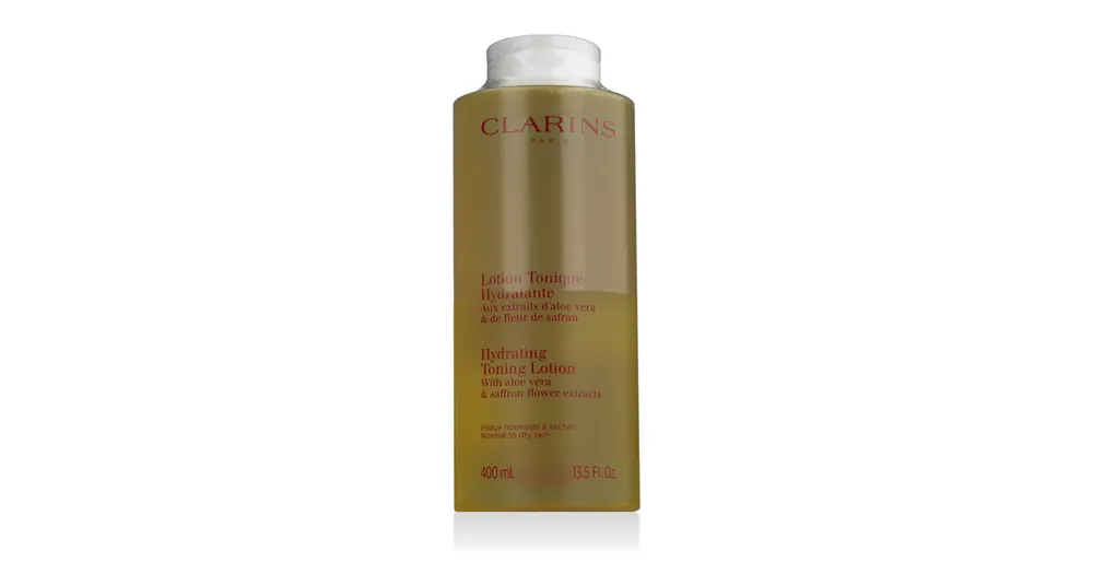 Clarins Hydrating Toning Lotion Aloe Vera & Saffron Flower (Normal to Dry Skin) 400 ml Ihned K Objednání