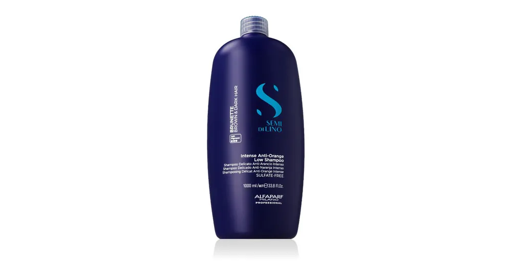 Alfaparf Milano Semi Di Lino Brunette Intense Anti-Orange Low Shampoo 1000 ml Expresní Doručení
