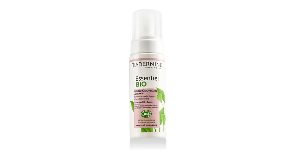 Výprodej Diadermine Laboratoires Essentiel BIO Soothing Silky Foam 150 ml