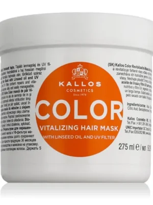 Speciální Cena Kallos Color Hair Mask With Linseed Oil And UV Filtr 275 ml