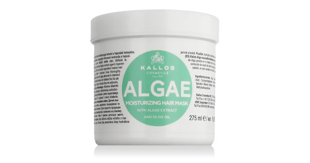 Kallos Algae Moisturizing Hair Mask And Olive Oil 275 ml Sleva