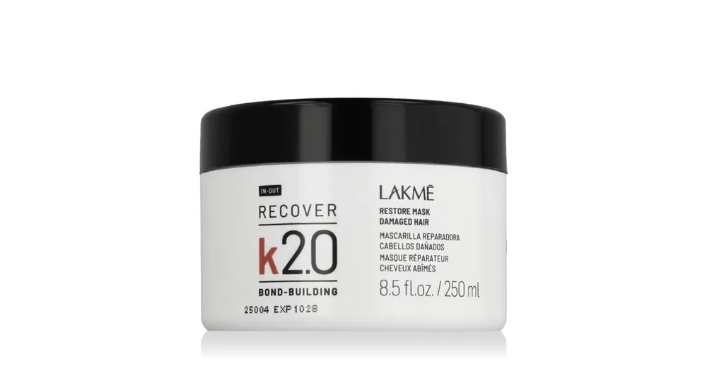 Speciální Cena Lakme K2.0 Recover Restore Mask Damaged Hair 250 ml