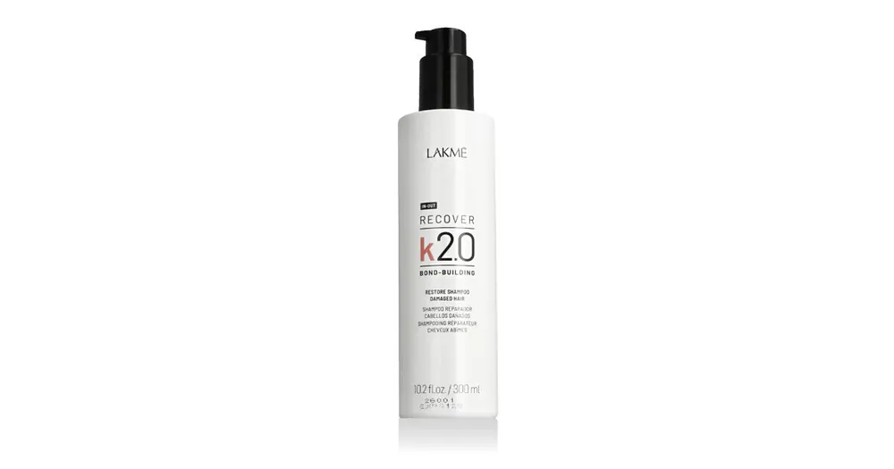 Aktuální Lakme K2.0 Recover Restore Shampoo Damaged Hair 300 ml